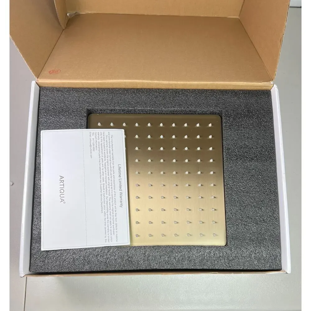 Brushed Gold Shower Faucet Set 12